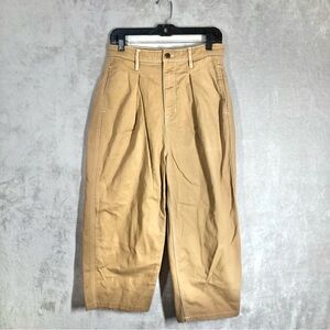 BDG Urban Outfitters Wide Leg Cropped Pants Size 25 Brown Denim Balloon Baggy
